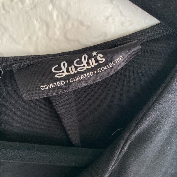 2 for $5 Lulu’s : Black Cocktail Dress Back Zip Up - Picture 3 of 12